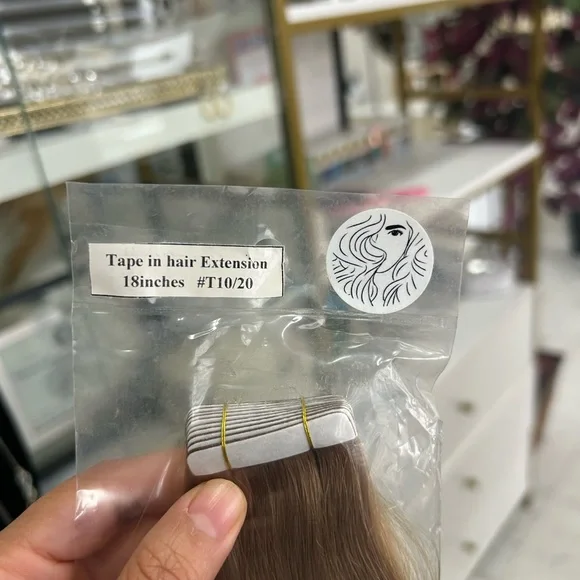 Remy Human Hair Tape-In Extensions 18” Straight,ombre(#T10/20)20pcs 50gBrand New - Picture 5 of 5